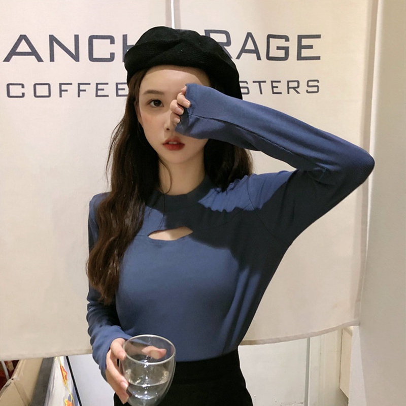 NRVP Áo Thun Nữ Dài Tay Phong Cách Hàn Quốc Mới 2023