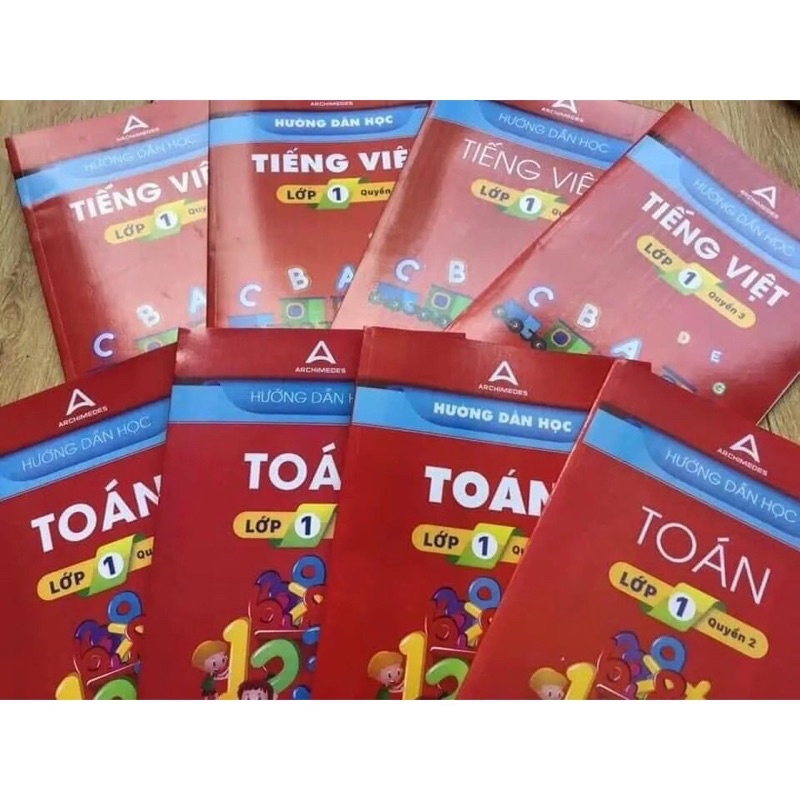 Hướng dẫn học toán - tiếng việt lớp 1-5 trường archimedes (lớp1,2 in màu, lớp3,4,5 in đen trắng)