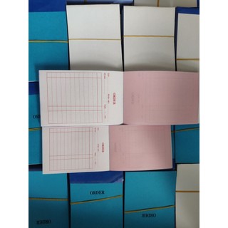Sổ / cùi order 2 liên có chữ 6.5 x 10 cm nhiều kích thước
