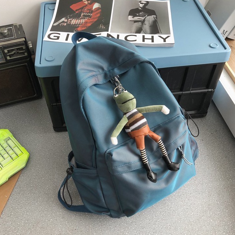 IELGY Balo Màu Trơn Chống Thấm Nước Sức Chứa Lớn Phong Cách Hàn Quốc Cho Nữ