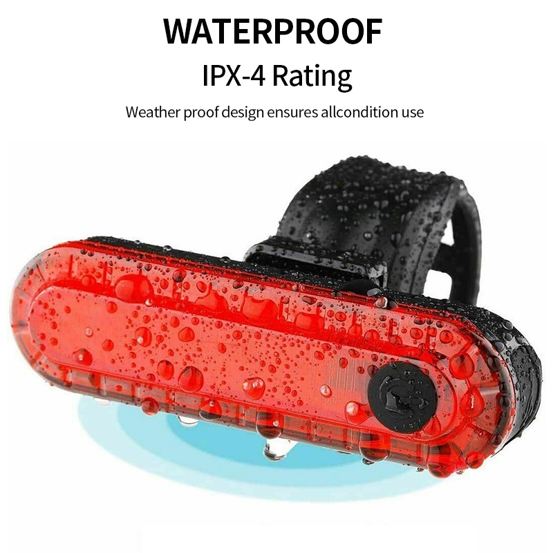 Đèn LED Sạc USB Gắn Đuôi Xe Đạp Chống Nước