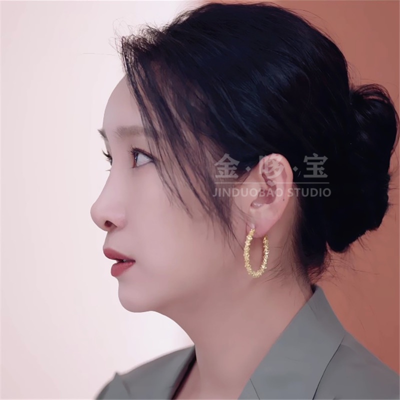 Đôi Bông Tai Khoen Tròn Thời Trang Cho Nữ