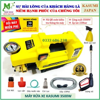 Máy rửa xe, máy phun rửa áp lực kasumi.