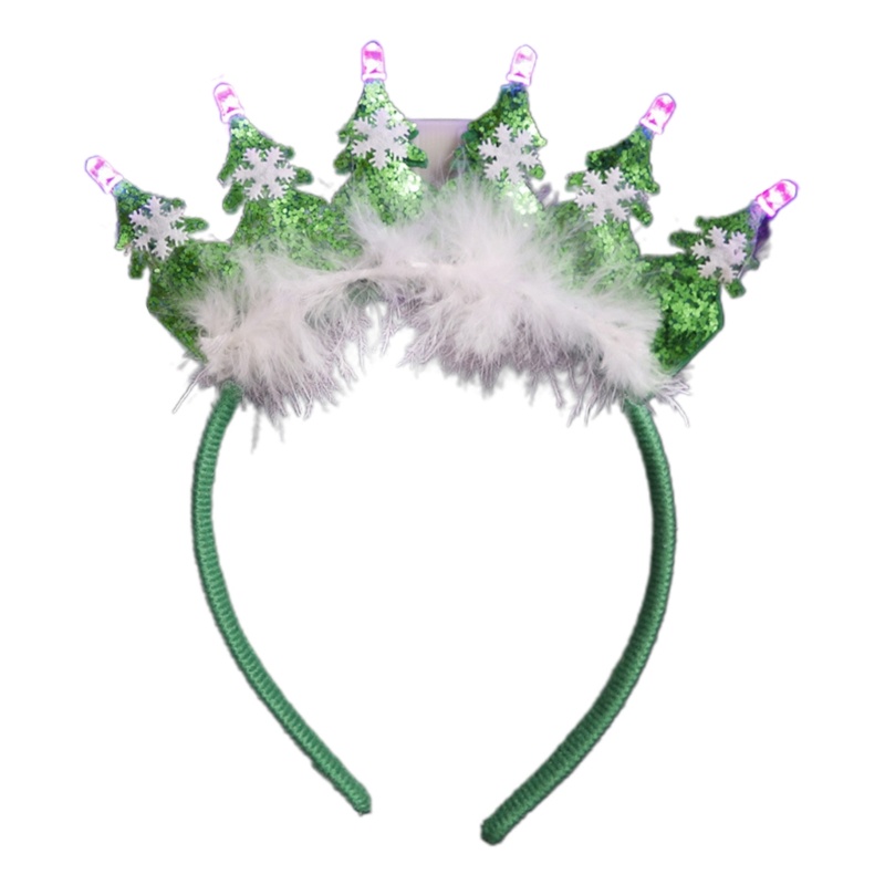 Cài Tóc Đèn Led Lấp Lánh Phong Cách Giáng Sinh