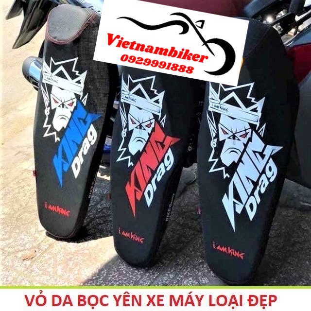 Da Bọc Yên Xe KING DRAG Chữ To Gắn exciter dream wave sirius winner jupiter future