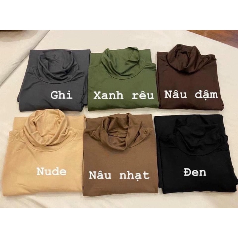 Áo thun tay dài cổ lọ ( chọn màu note chú ý )