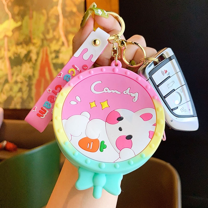 Hoạt Hình Túi Đựng Tiền Xu / Tai Nghe Họa Tiết Bong Bóng Dễ Thương