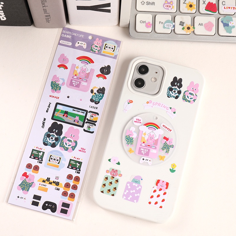 Miếng Dán Trang Trí Hình Gấu Goo Dễ Thương GK0361