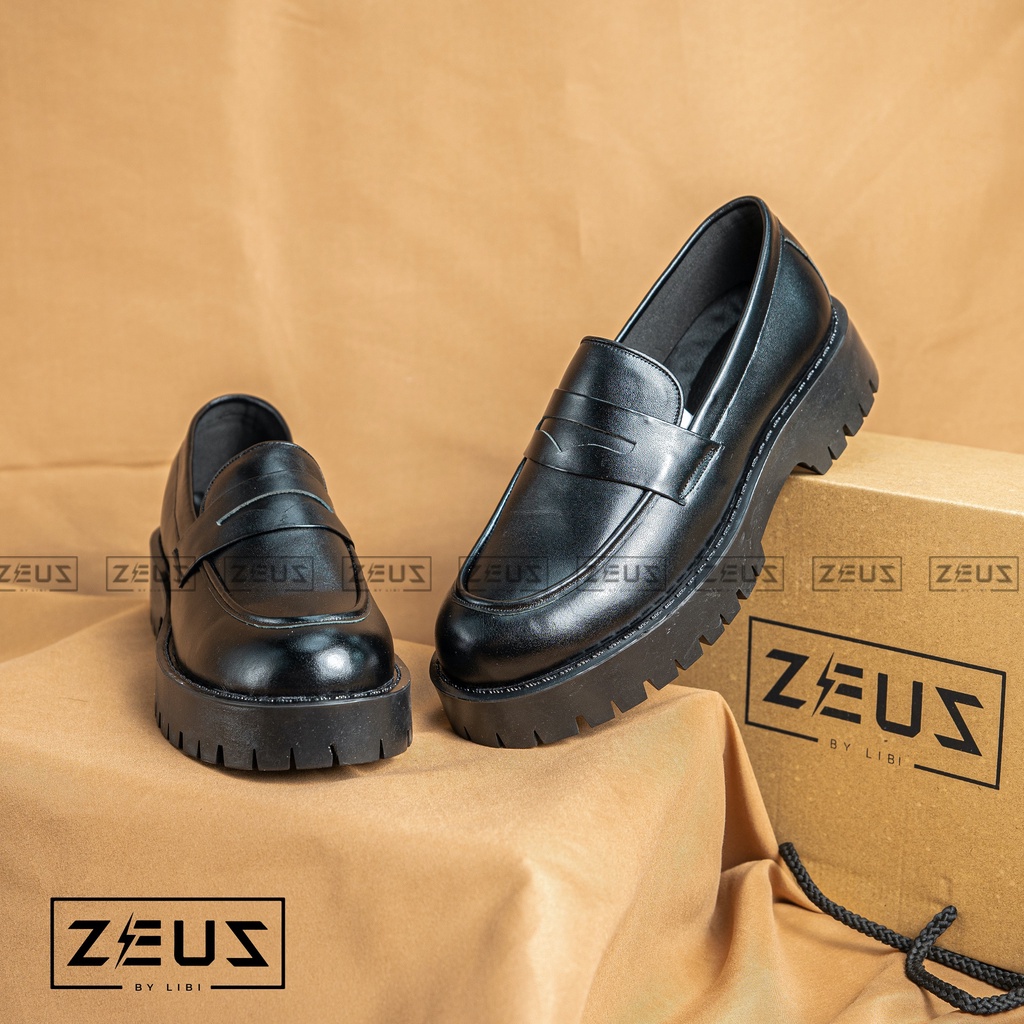 Giày Penny Loafer Nam Nữ Công Sở Form Dáng Classic, Da Bò Nguyên Tấm, Hỗ Trợ Tăng Chiều Cao