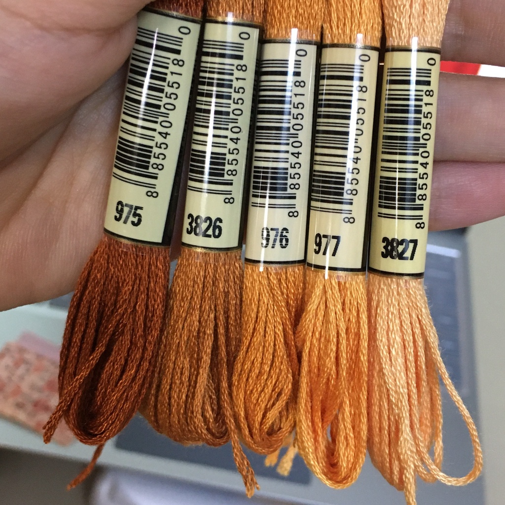 Chỉ thêu cotton airo theo tone
