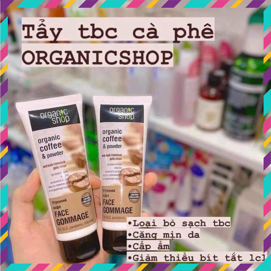 Tẩy Tế Bào Chết Cho Da Mặt Chiết Xuất Cà Phê Organic Coffee & Powder