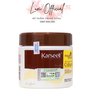 Hấp, ủ tóc collagen karseell 500ml dạng hũ, hàng chính hãng