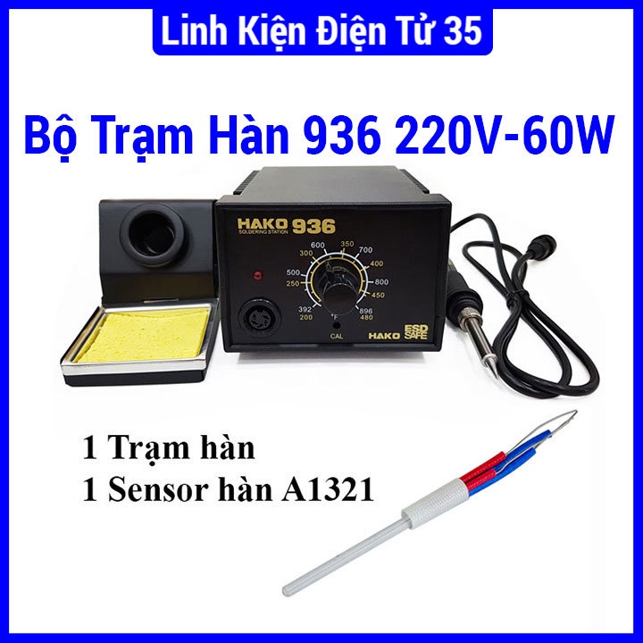 Bộ trạm hàn Hakko 936 + Sensor hàn A1321 chất lượng giá tốt