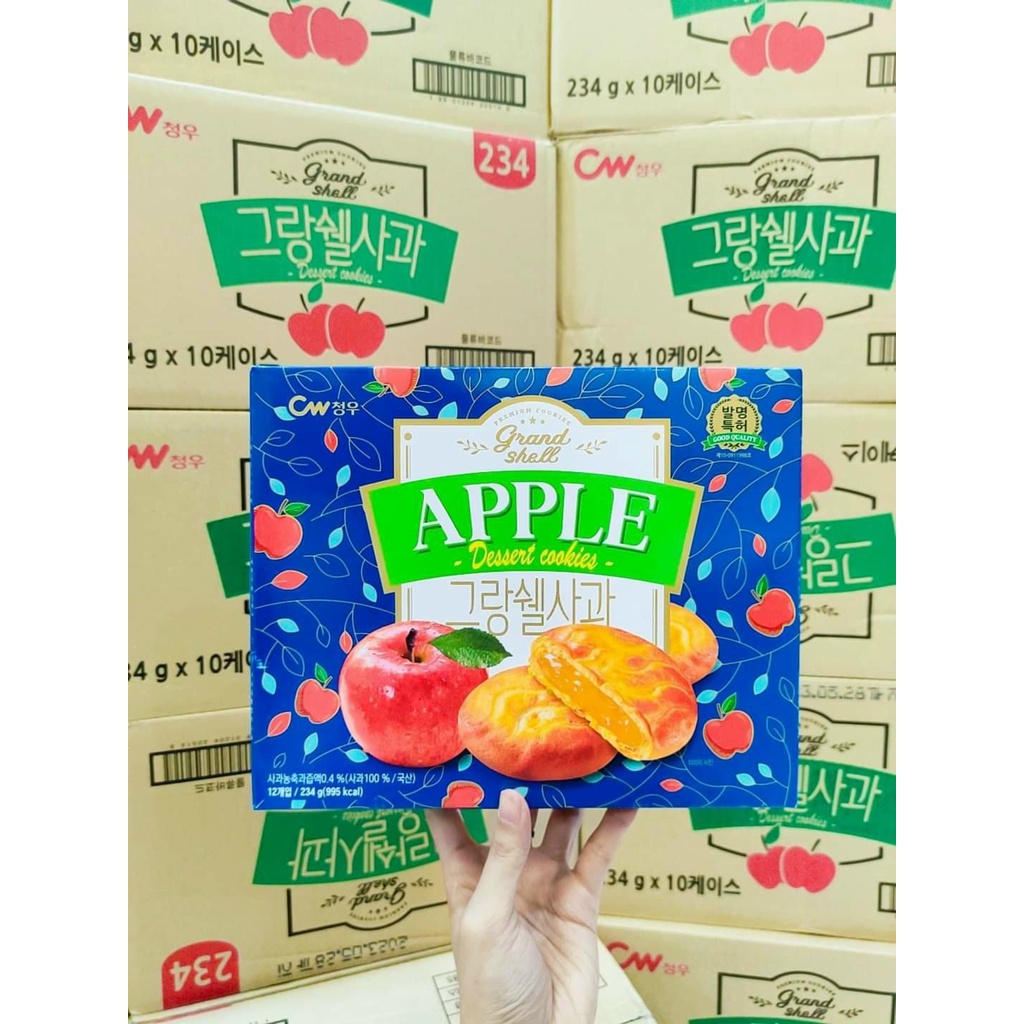 BÁNH QUY CW NHÂN TÁO HÀN QUỐC HỘP 234G