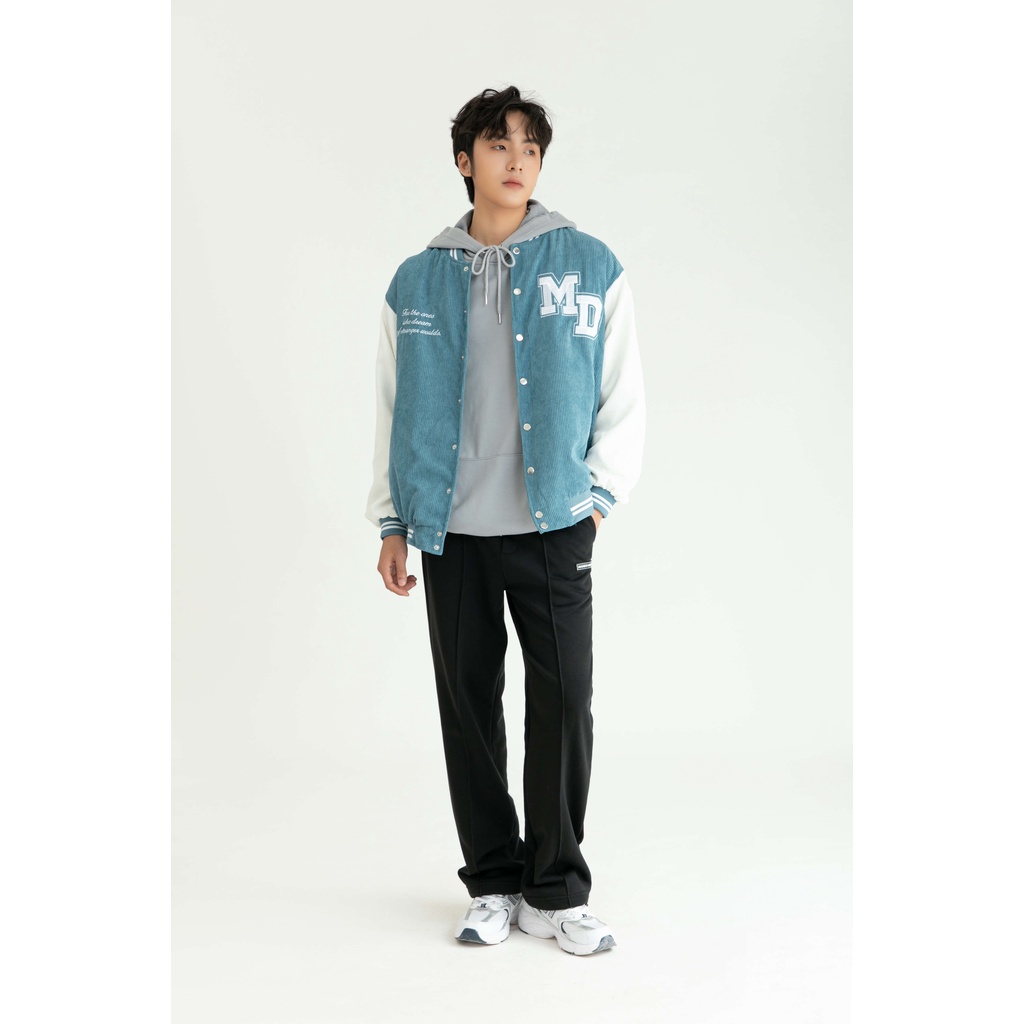 Áo Khoác Bomber Varsity Nhung Tăm Nam MANDO 3 Màu Form Rộng Basic Thể Thao Unisex Thời Trang Hàn Quốc BOB001 - BOB006