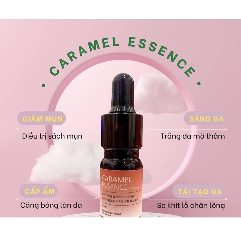 Serum Caramel Essence,serum giảm mụn mờ thâm,trắng da mặt,se khít lỗ chân lông