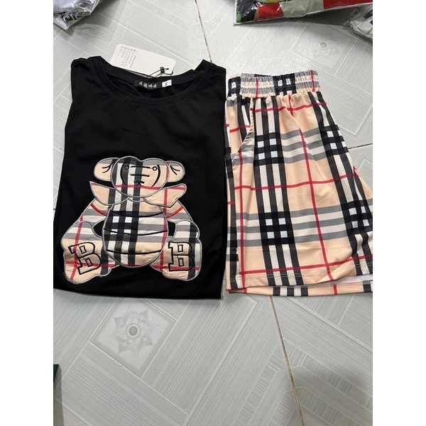 Sét bộ thun thêu GẤU BBR