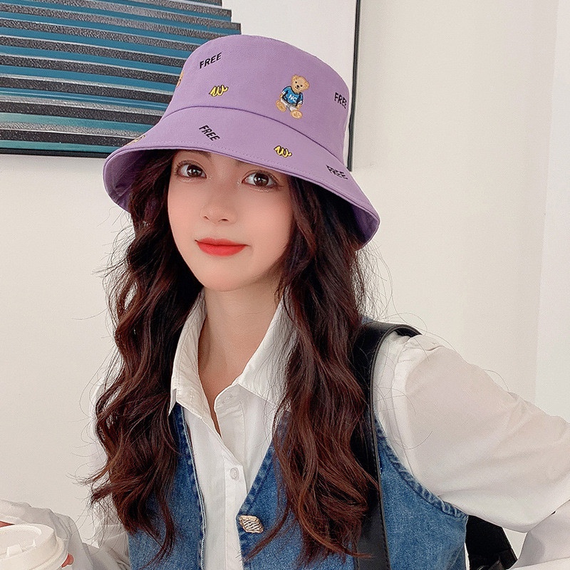 Mũ bucket trơn vành nón cụp họa tiết dễ thương form unisex nam và nữ