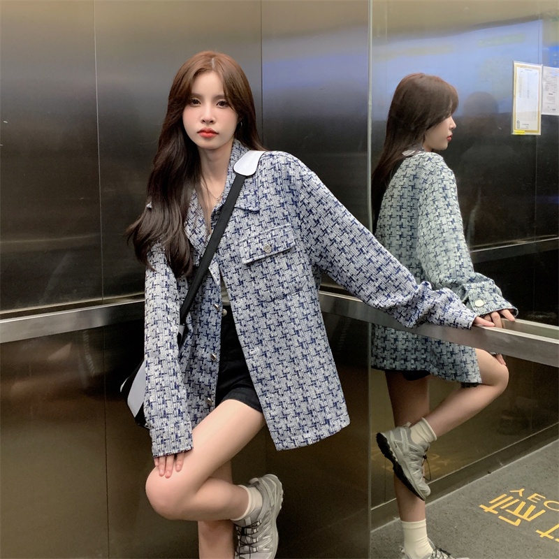 ZHELIHANGFEI Áo khoác lưới chim dài tay áo dài tay đa năng phong cách hoang dã