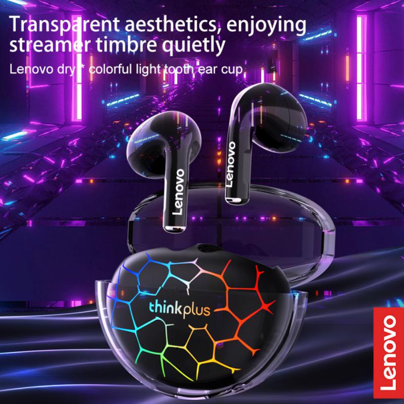 Tai nghe nhét tai thể thao LENOVO LP80 Pro TWS không dây Bluetooth đèn RGB tích hợp micro âm thanh chất lượng cao