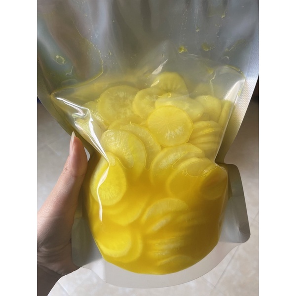 1kg kim chi củ cải vàng hàn quốc, kim chi ngon nhà làm