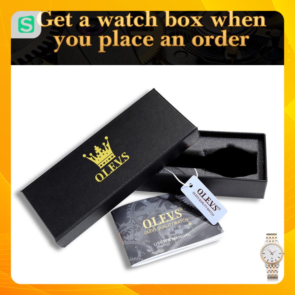 Đồng Hồ OLEVS 6898 Chống Thấm Nước Kiểu Dáng Thời Trang Cho Nữ dây da đẹp giá rẻ