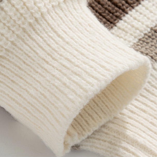 Áo Sweater Dệt Kim Tay Dài Cổ Tròn Họa Tiết Kẻ Sọc Thời Trang Thu Đông 2022 Cho Nam