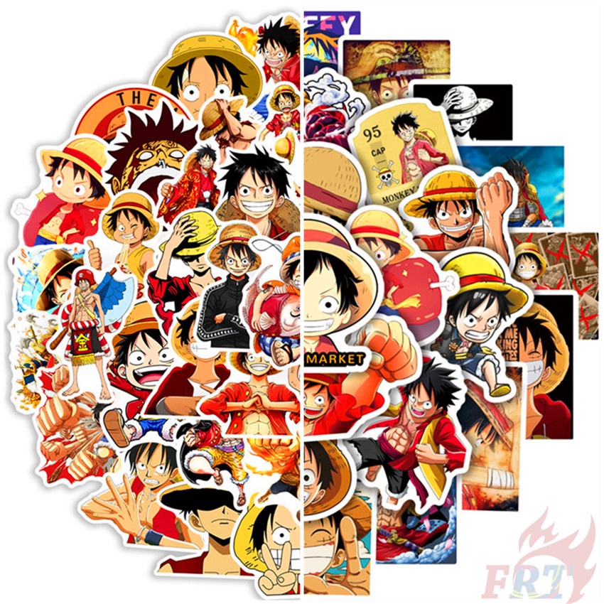 Bộ 100 Cái ❉ Một Mảnh. Hình Dán Luffy Series ❉ Sticker Dán Tường Chống Thấm Nước Họa Tiết Doodle Hợp Thời Trang