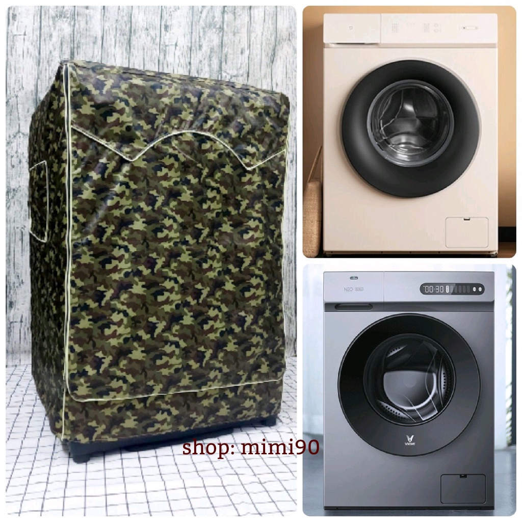 (Dành cho Dòng Panasonic từ 9 - 10.5kg) Vỏ Bọc Máy Giặt Cửa Ngang Cửa Trước Chống Thấm Nước Chống Nắng Vải Dù Bền