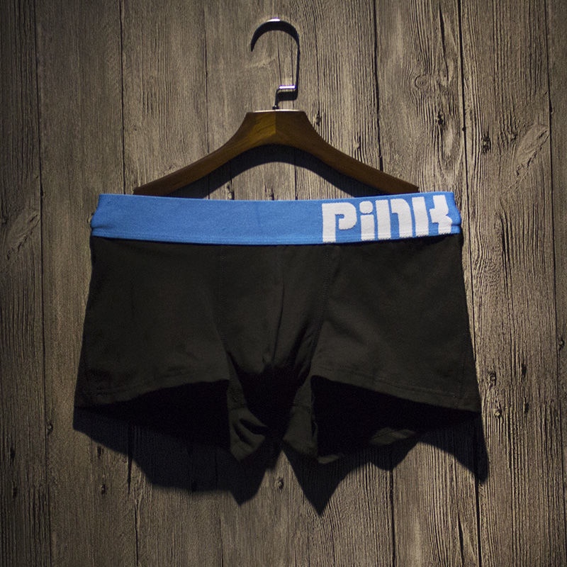 Quần Lót Boxer Cotton Màu Trơn Thoáng Khí Thời Trang Hàn Quốc Cho Nam