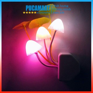 Đèn Ngủ Cảm Ứng Ánh Sáng Hình Nấm PUCA Thông Minh, Đèn Hình Nấm, Đèn Led, Đèn Trang Trí