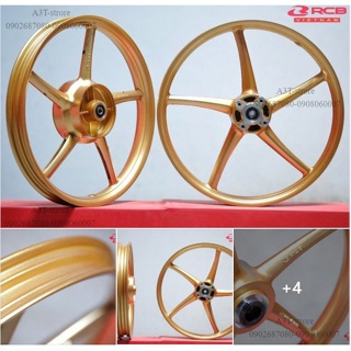 Vành đúc mâm rcb 5 cây 1 đĩa chính hãng RACING BOY xe sirius jupiter taurus exciter 1.4 1.6/17inches