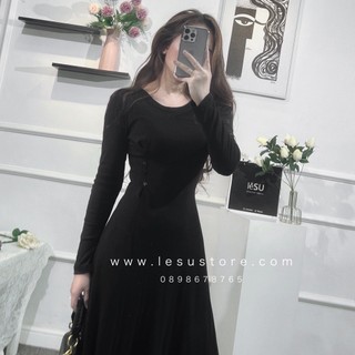 60-80KG Váy bigsize 3 khuy sườn chất bozip BASIC mà gọn dáng