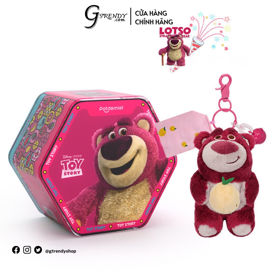 Chính hãng disney hộp ngạc nhiên blindbox gấu dâu lotso thơm mùi dâu toy - ảnh sản phẩm 6