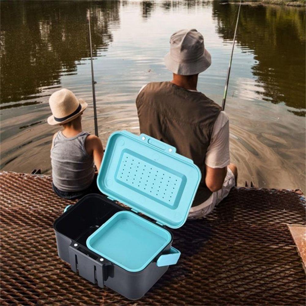 Hộp Đựng Mồi Câu Cá Hai Tầng Sức Chứa Lớn
