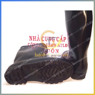 Ủng cao su đen chống nước, đi mưa, làm vườn, đa dụng