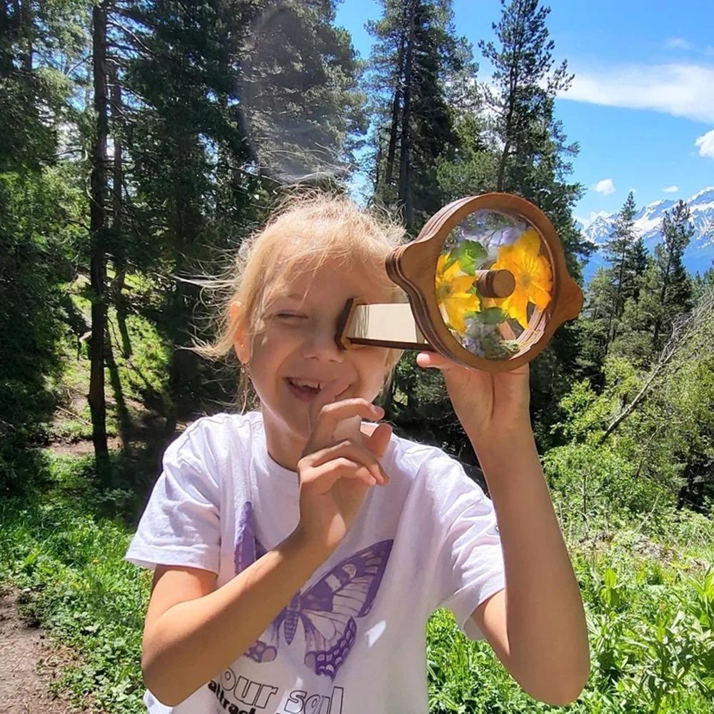 Kính Vạn Hoa Đồ Chơi Bằng Gỗ Cho Trẻ Em