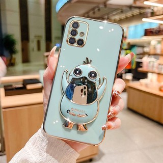 Ốp Điện Thoại Có Giá Đỡ Hình Vịt Hoạt Hình 6D Cho Samsung Galaxy A71 A51 A31 A11 M51 M31 M11 4G