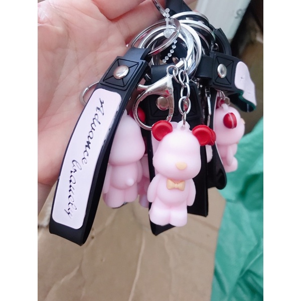 Sỉ 10 móc khoá gấu có dây