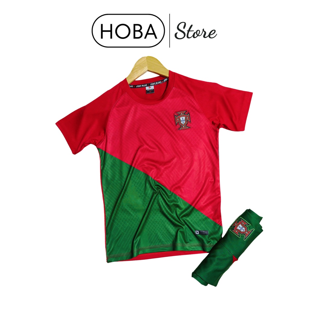 Bộ quần áo đá bóng trẻ em Đội tuyển Bồ Đào Nha