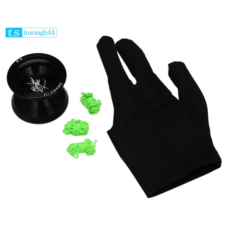 Đồ Chơi Yoyo Chuyên Nghiệp Gồm Găng Tay + Găng Tay + 3 Dây S2 Yo-Yo Bằng Kim Loại Cho Trẻ Em