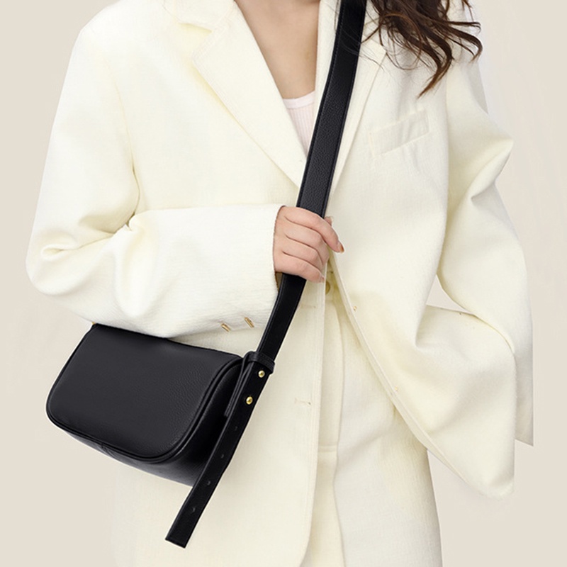 IELGY Túi Đeo Chéo Bằng Da Bò Thiết Kế Đơn Giản Thời Trang Cho Nữ