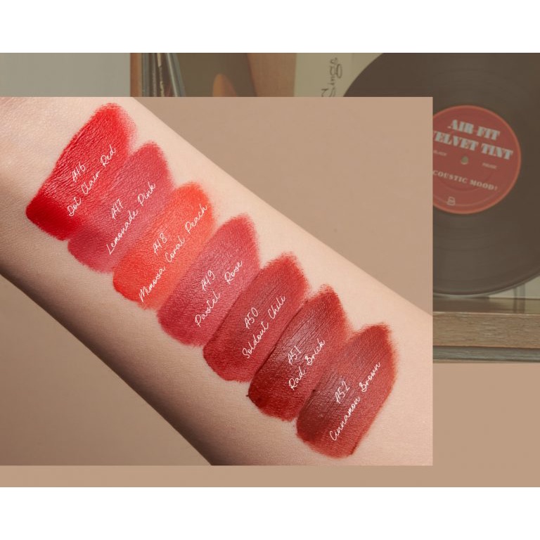 Son Kem Lì Black Rouge Air Fit Velvet Tint Ver.9