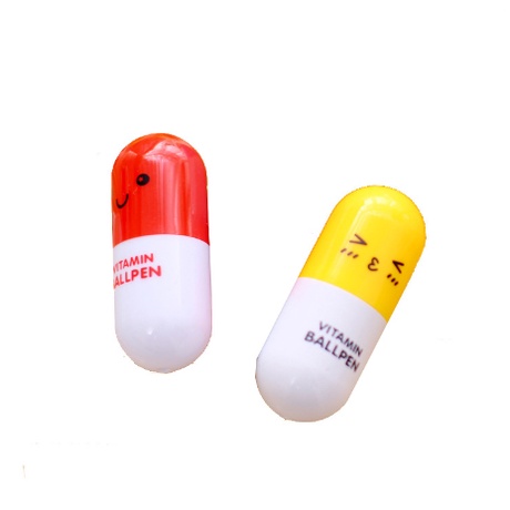 Bút Bi Viết Tạo Hình Viên Thuốc Siêu Cute - Bút Bi Viết Văn Phong Mực Xanh