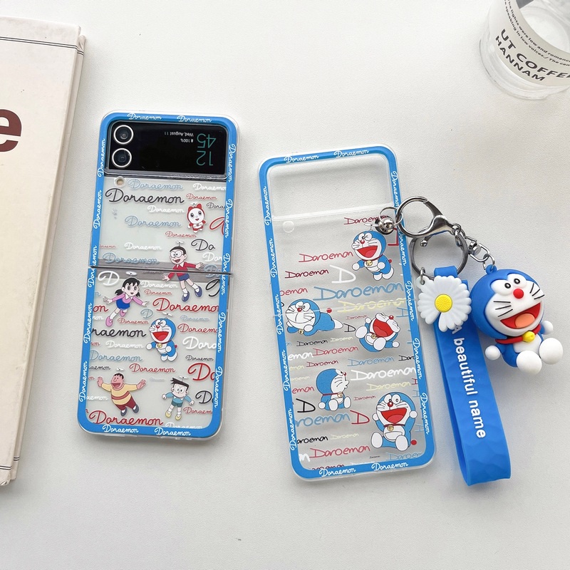 Ốp Điện Thoại Họa Tiết Hoạt Hình Doraemon Cho Samsung Galaxy Z Flip 4 3 2 1 5 5G Flip3 Flip4 Flip5 Z Fold 4 3 2 Fold3