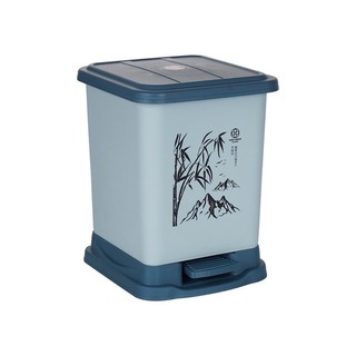 Thùng rác đạp chân nhựa - bật rác vuông 7l việt nhật 8031