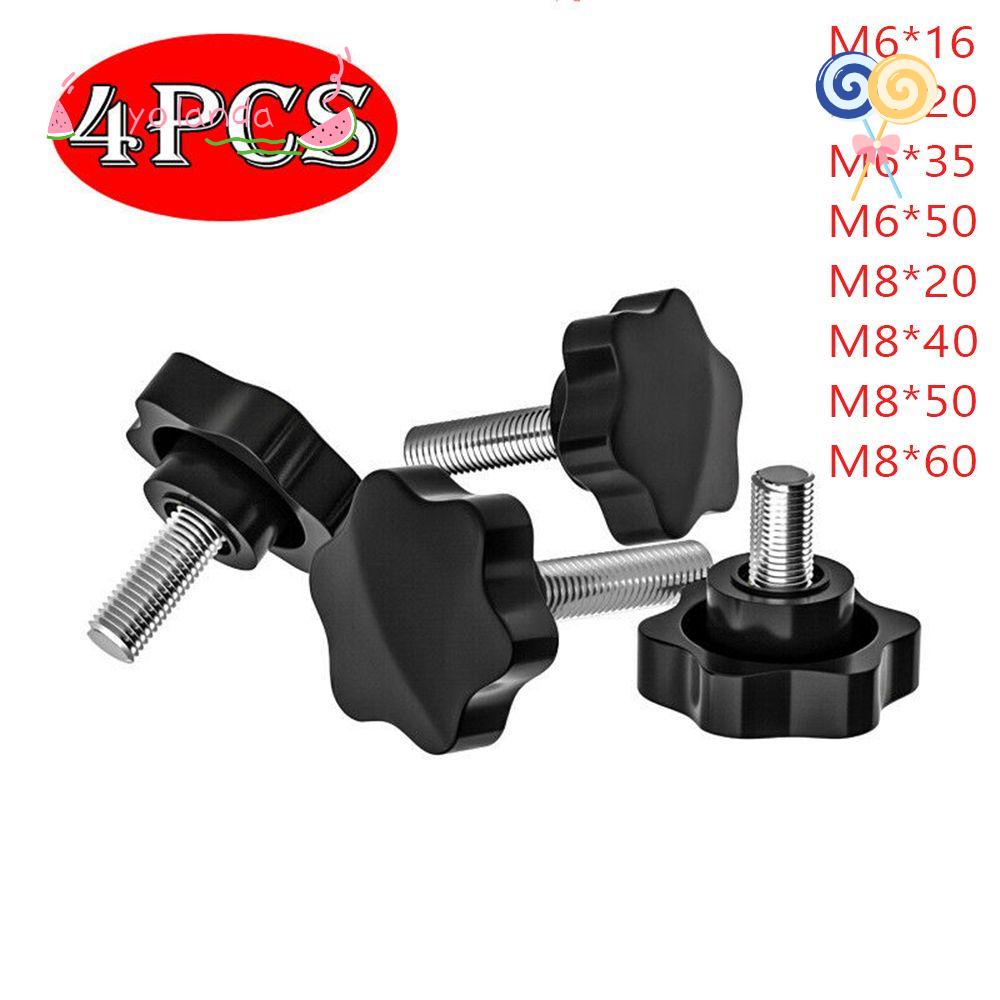 Bộ 4 Núm Vặn Hình Ngôi Sao|Đai Ốc Khóa Chốt Cửa Tiện Dụng