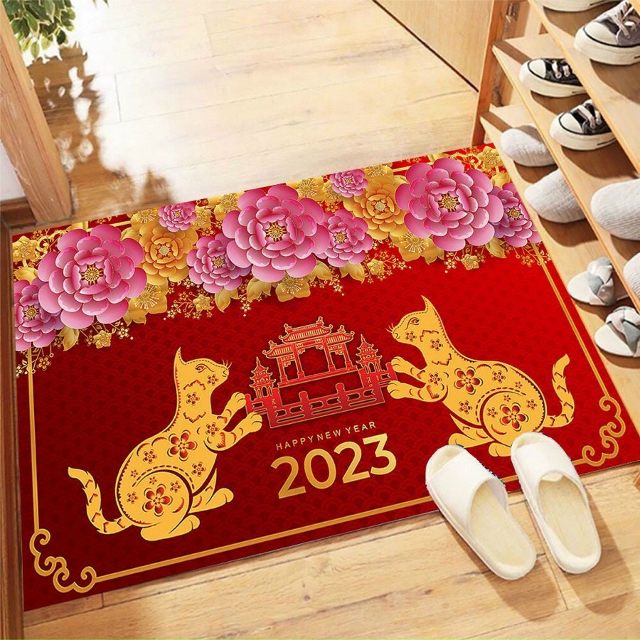 Thảm lau chân tết 2023  an khang nhiều mẫu.