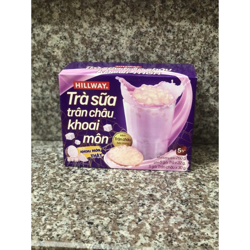 Trà Sữa Trân Châu Khoai Môn Combo 5 Hộp Tặng Ca Nhiệt Có Nắp