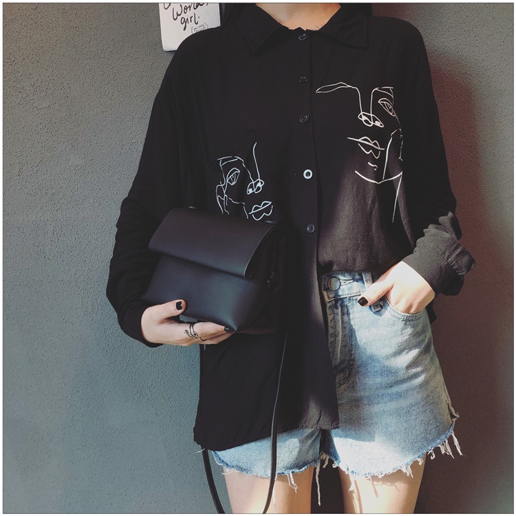 Túi Đeo Chéo Màu Đen Thiết Kế Đơn Giản Thời Trang Theo Phong Cách Nhật Bản Cho Nữ